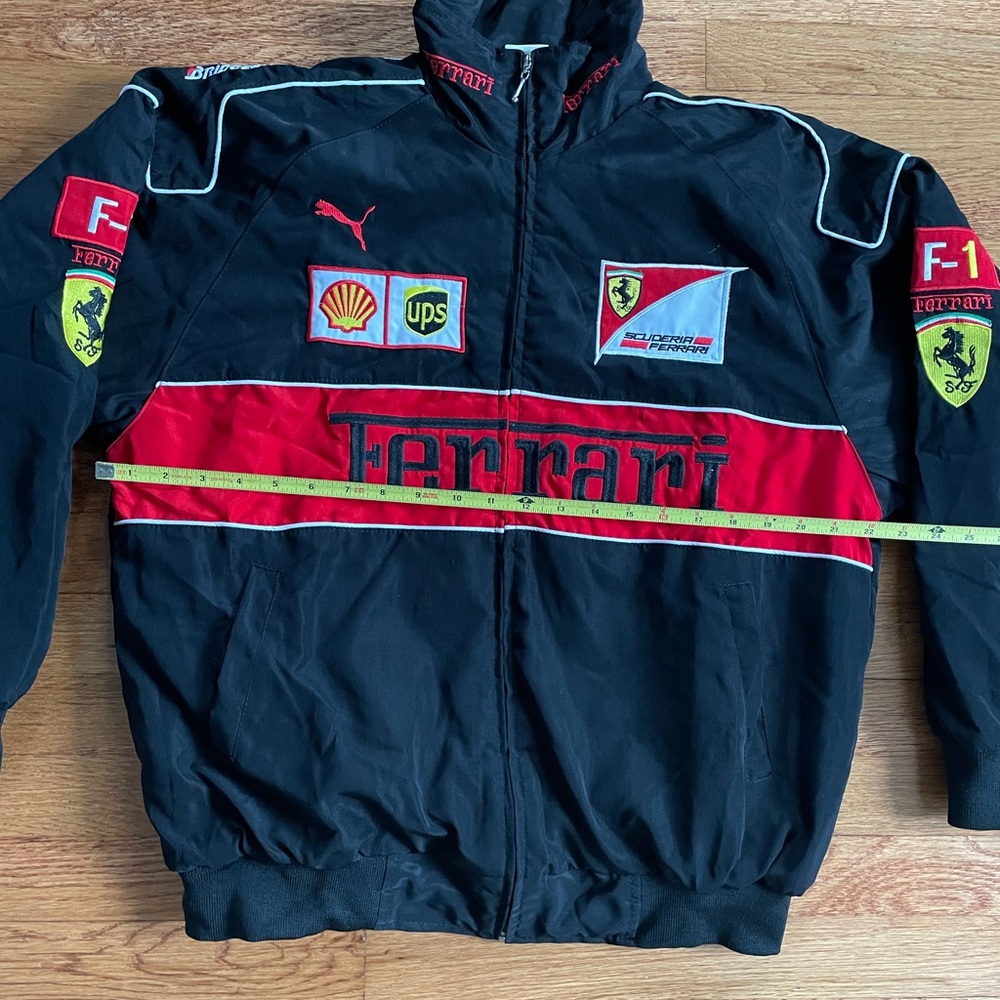 Formula 1 Ferrari Racing Jacket Men’s F1 Embroidered Retro Y2k Unisex - Picture 6 of 7